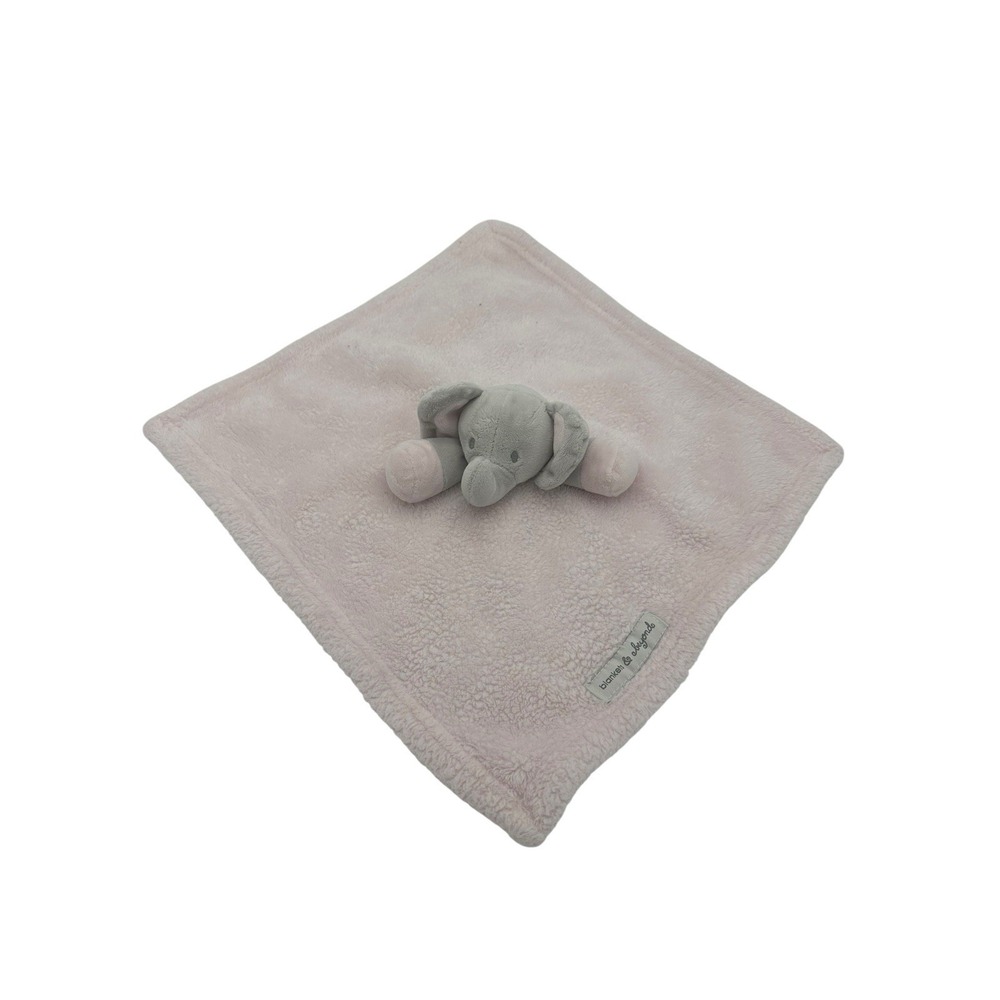 Blankets & Beyond Baby Lovey Pink Elephant Soother Security‎ Blanket